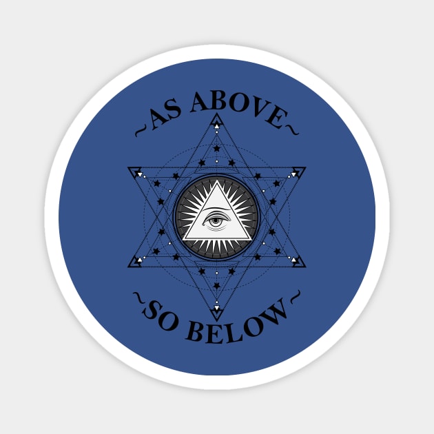 ~AS ABOVE SO BELOW~ Magnet by Coot's